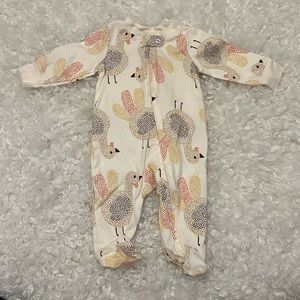 Carters 3 month sleeper with Turkeys
